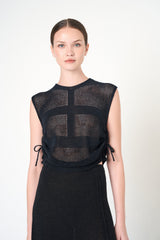 Luxe Sleeveless Top in Black