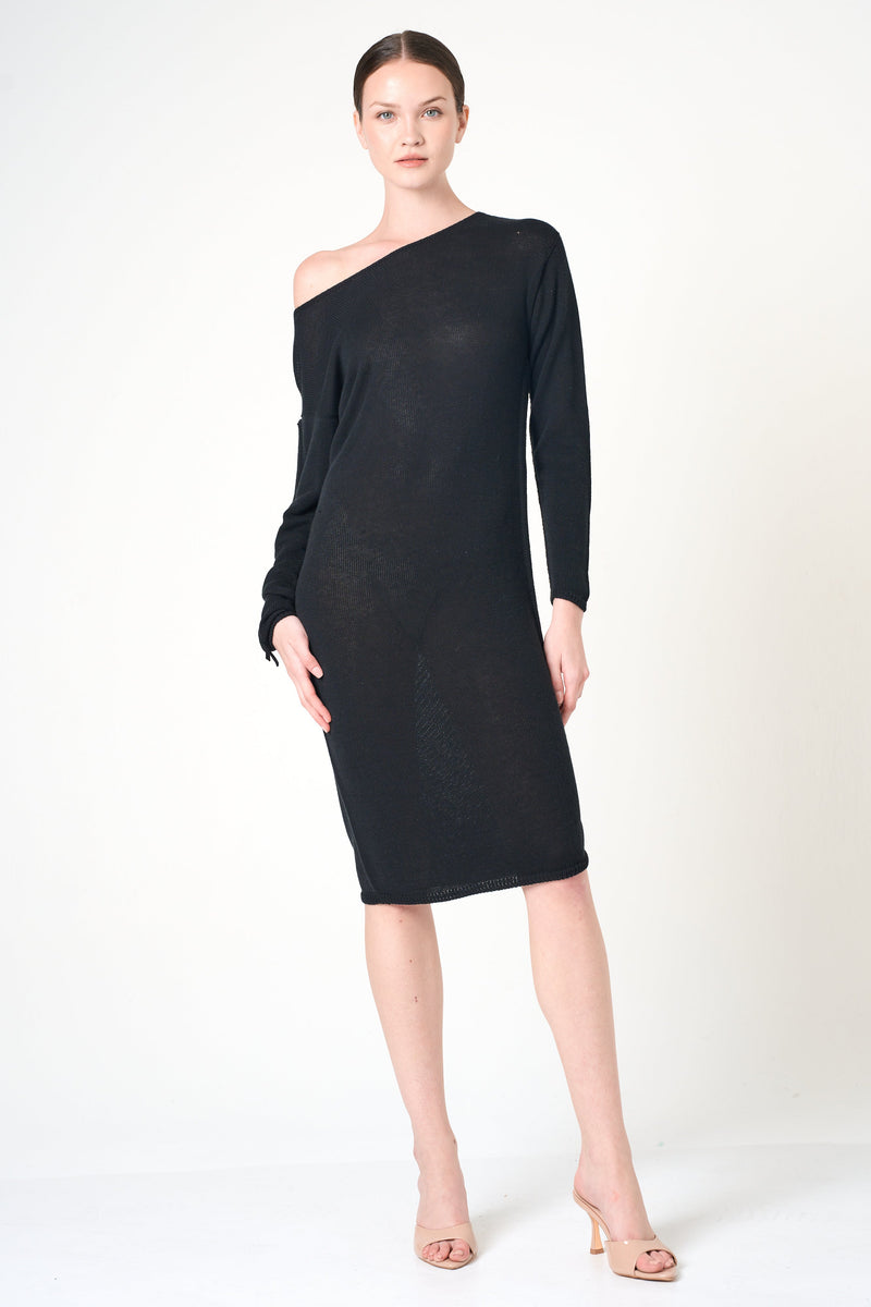 Long Sleeve Dress in Black